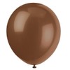 Latex Party Balloons - 12", Brown, 10 Pcs