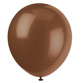 Latex Party Balloons - 12", Brown, 10 Pcs