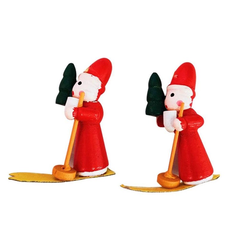 48pcs Christmas Tree Hanging Ornament Wooden Handmade Christmas Tree Figures