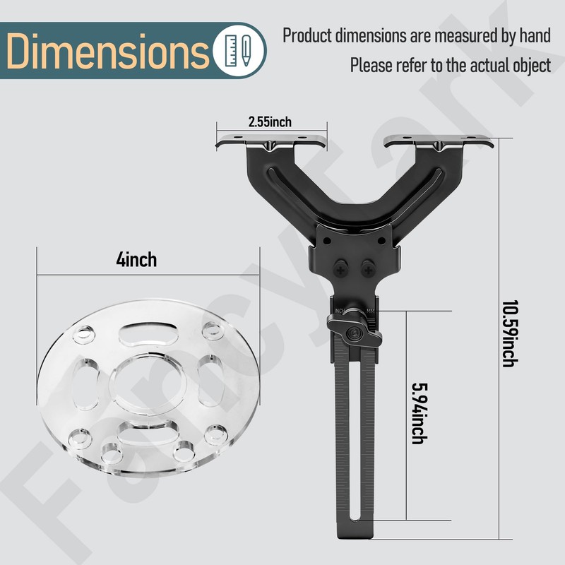 DNP618 Edge Guide for Fixed Base Compact Router, Compatible With