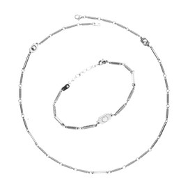 (8) Pure Titanium Magnetic Necklace, Bracelet, Popular, Women's, Germanium Bracelet, Necklace Set, Surgical Titanium Chain, Titanium Necklace Bracelet, Germanium Bracelet Necklace