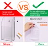 TIE-DailyNec 4 PCS Remote Control Holder, Wall Mount Self-Adhesive Transparent