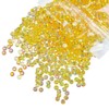 qiipii 620PCS 6mm Transparent Golden Yellow Resin Rhinestones for Crafting