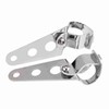 KIMISS 2pcs Stainless Steel Adjustable Headlight Holder Fork Racer 28