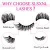 SLSXNL Strip Lashes Wispy Cat Eye False Eyelashes Natural Fox