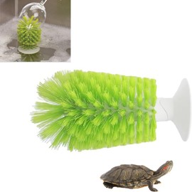 1Pcs Turtle Brush, Turtle Scrub Brush,Turtle Exfoliate Brush withTank Suction Cup,Turtle Shell Clean Brush,Tortoises Back Scratches Brush for Removing Red Eared Slider Turtle Shell Scutes Mud Dirt