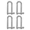 4pcs Stainless Steel U Type Shackle Lengthen U Sling Screws