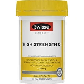 Swisse Ultiboost High Strength C - 1 tablet daily to help reduce the duration of common colds - 150 Tablets