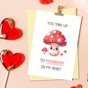 Arsagen Adorable Mushroom Love Card for Him, Funny Valentine’s Day
