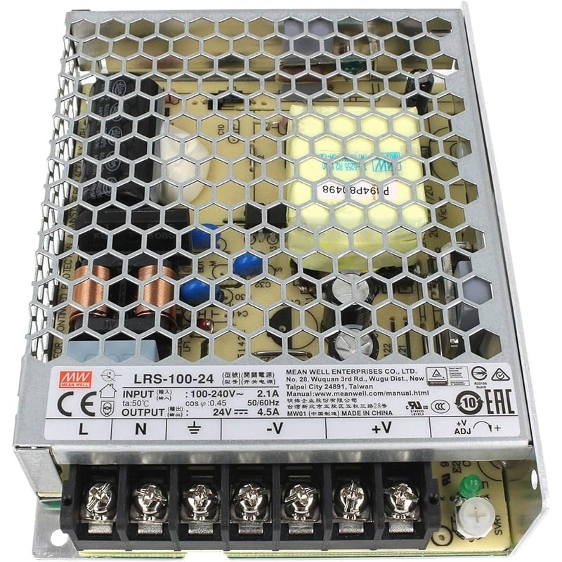 Switching Power Supply 108W 24V 4,5A ; MeanWell LRS-100-24 ;