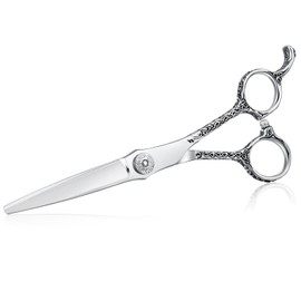 Dragon Creek Hair Cutting Straight Scissors Haircut Texturizing Hairdressing Shear Professional for Stylist, Hairdresser, Men, Women, Kids Salon Barber Home 6"