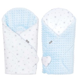 Sevira Kids - Stella Minky Reversible Swaddling Bag Made in France
