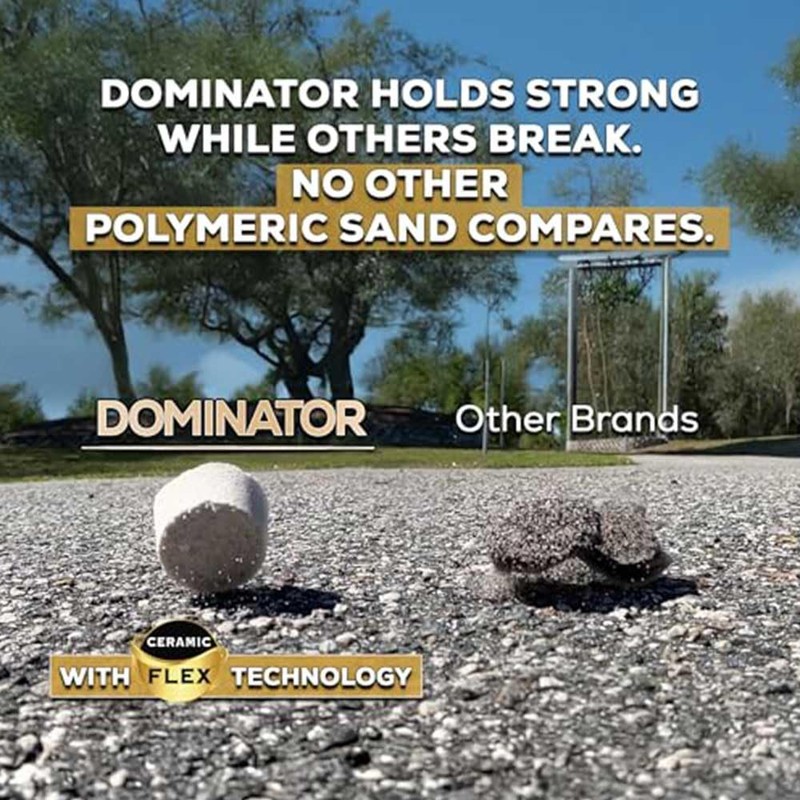 DOMINATOR Polymeric Sand for Pavers, Titanium Gray, 40 lbs -