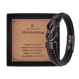 Birthday Gift Boy, Bracelet Boys Teenager Birthday Gifts with Text, Teenager Boys Gift Birthday, Leather Bracelet Birthday Gifts for Boys, Birthday Gift for Boys, Leather, No Gemstone