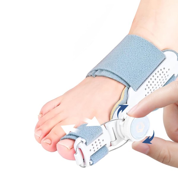 beseloa Hallux Valgus Korrektur, 90° Verstellbarer Orthopädischer Knopf für Links