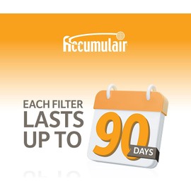 Accumulair Gold 17x21x1 High-Efficiency Pleated Replacement AC/Furnace Air Filter, MERV 8, Pack-4