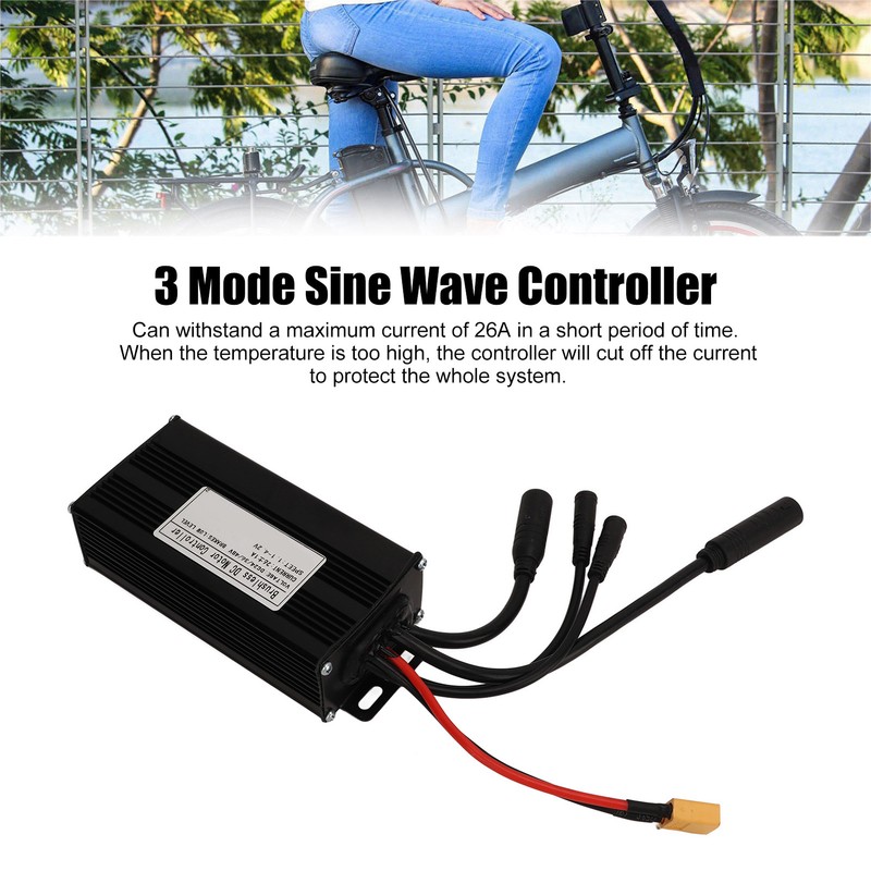 Electric Bike Controller 24V 36V 48V 26A 3 Mode Sine