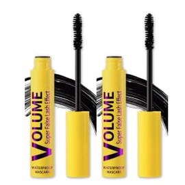 2 Pcs Bubble Mascara Set – Waterproof & Smudge-Proof Mascara – Volumizing, Clump-Proof & Lengthening Builds Natural, Defined Lashes Telescopic Brush for Volume Curl for Daily Use