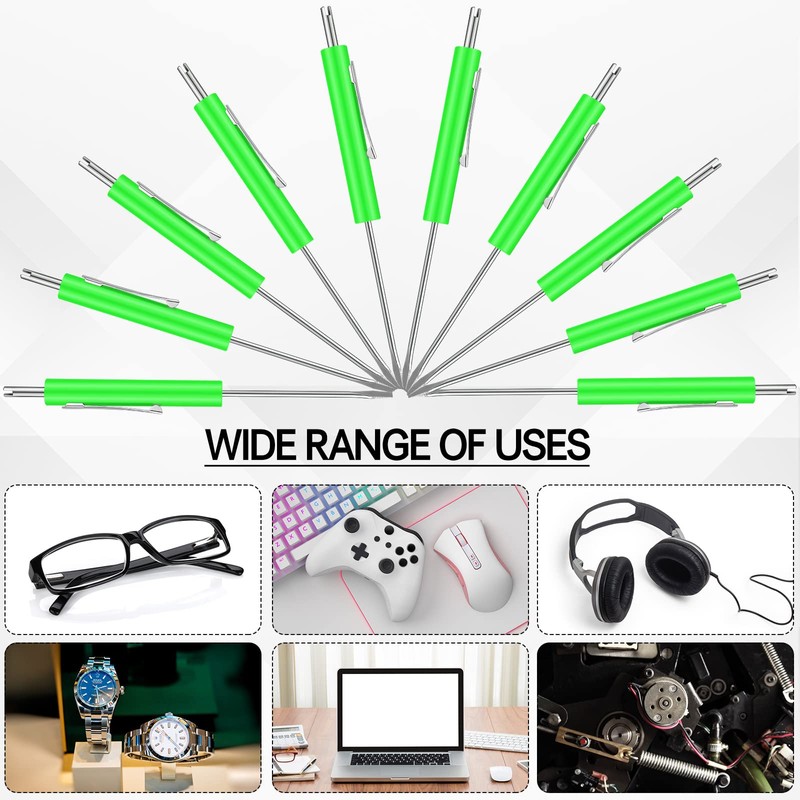 Zhehao 10 Pcs Pocket Screwdriver with Valve Core Removal Tools,