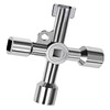 JFGDVW 4 in 1 Utility Key, Multi-Functional Electric Box Key,
