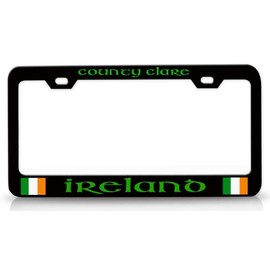 Custom Brother - County Clare Ireland Ireland Irish Metal Car SUV Truck License Plate Frame Bl j29