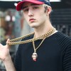 PY BLING Mens Heavy Miami Cuban Link Chain Choker 14k