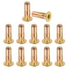 PATIKIL 12 Pcs Multi-Grip Rivet Nuts, M6 Pre-Bulbed Shank Flat