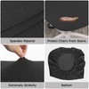 Plliocse Bar Stool Covers Curved Back Bar Stool Covers Set