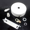 Junction Box White Metal in Set with Accessories Diameter 80