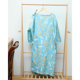 Geyoga 10 Pack Hospital Gown Costume for Women and Men Unisex Patient Medical Gown with Back Tie for Elderly, Labor and Delivery, Comfortably Fits Sizes up to 2XL, Blue