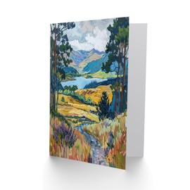 Artery8 Greeting Card Loch Lomond Scottish Landscape Nature Lover Blank For Him Or Her Art Birthday Card