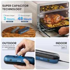 Wireless Meat Thermometer with Four-Clover Probe, 500FT Smart Meat Thermometers