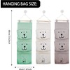 PacuM 3 Pcs Wall Hanging Storage Bags Hanging Organiser Pockets
