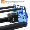 Topyond Laser Rotary Roller Engraving Module, 360° Rotating Stepper Motor,