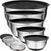 Mixing Bowls with Airtight Lids - 8PCS Stainless Steel Nesting