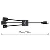 YACSEJAO USB C to Dual USB Adapter ，USB Type-C Male