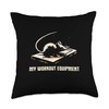 My Workout Equipment - Funny Sarcastic Mouse Trap Humor Throw