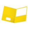 Oxford Two Pocket Folders, Paper, Letter Size, Yellow, 6 per