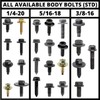 1973-1987 GM Truck 12-Piece Door Hinge Body Bolt Kit (5/16"-18