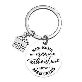 New Home First Home Gifts for Family Friends Housewarming Keyring Keychain Gifts for New Home Owners Gifts