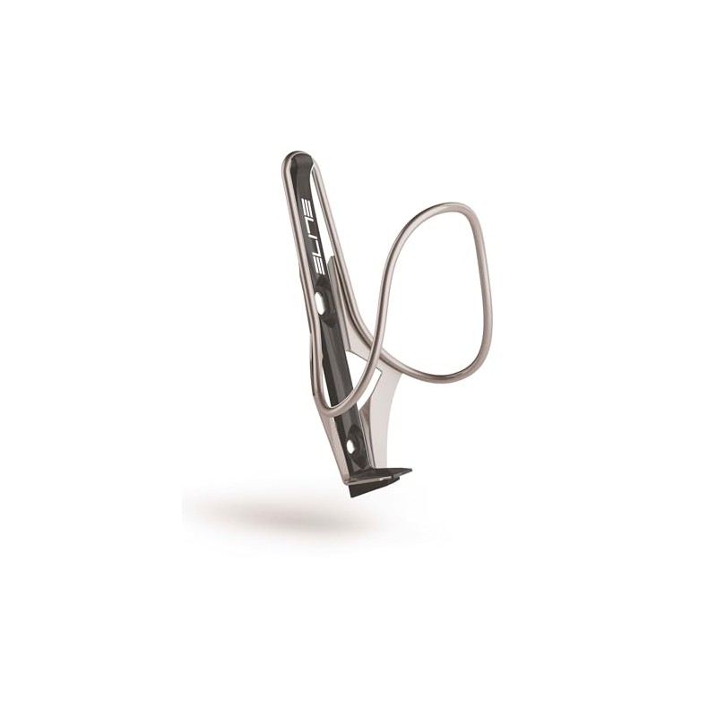 Elite 0137102 More'O Inox Water Bottle Cage, Silver/Black
