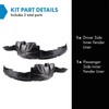 TRQ Inner Fender Liner Set Compatible with 2009-2010 Kia Optima