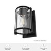 Hunter - Astwood 1-Light Matte Black, Small Sconce Light, Dimmable,