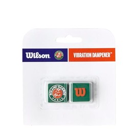 Wilson Unisex Roland-garros Dampener 2 Pack Tennis Grips & Other, Green/Orange, No Size EU