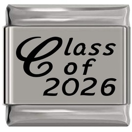NewCharms Class of 2026 Laser Engraved Italian Charm (9mm Standard Size)