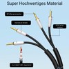 Tertullus 1 Pair of High-End Speaker Cable OFC Silver-Plated with