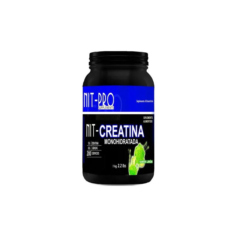 Creatina Monohidratada En Polvo 1kg Nit-pro Varios Sabores