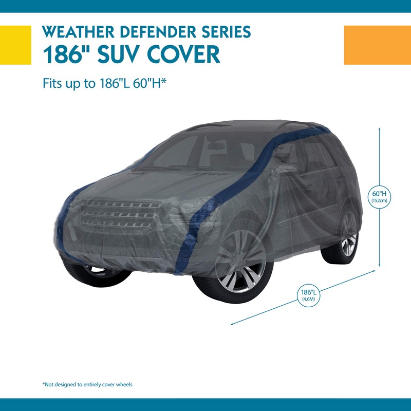 Duck Covers Weather Defender SUV Cover, Fits SUVs up to