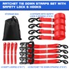 Heavy Duty Ratchet Straps for Trucks 4 PK 4400 LB