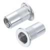 sourcing map #10-32 Rivet Nuts Aluminium Alloy Knurled Flat Head